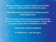 We base from U.S. Supreme Courts to eradicate card balance