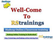 Hadoop Training in Hyderabad