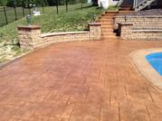 Decorative stamped concrete orange county