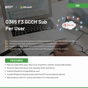 Special Offer for Defense Contractors – GCC High O365 F3 License 