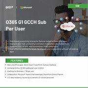 Special Deal – O365 G1 GCC High License Only $15.50/User!