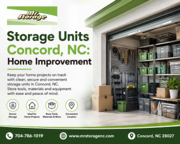 Storage Units Near Me in Concord NC for Home Projects