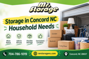 Storage in Concord NC for Household Needs
